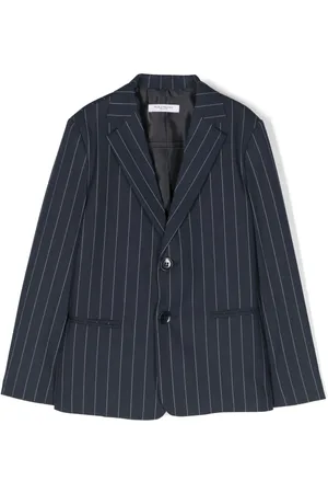 Paolo Pecora Blazer con botones y rayas diplomáticas estampadas