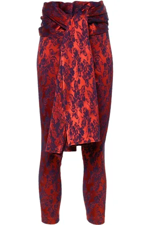 Jean Paul Gaultier Pantalones con detalle de banda 1990