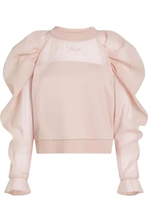 Karl Lagerfeld Sudadera con mangas de organza