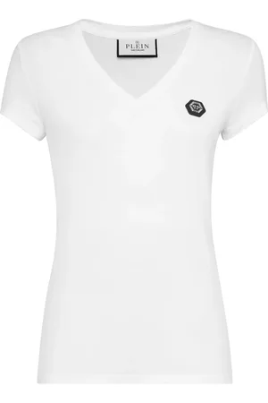 Philipp Plein Playera con logo y apliques