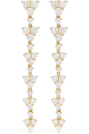 Anita Aretes Eternity en oro amarillo de 18kt con diamantes