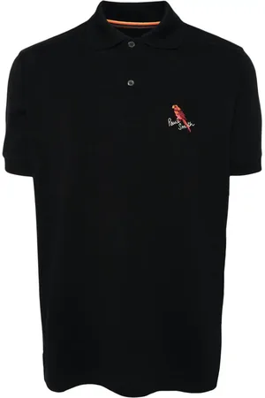 Paul Smith Playera tipo polo con pájaro bordado