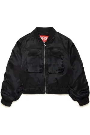 Diesel Chamarra bomber de satén