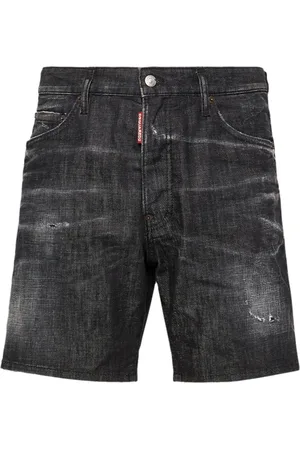 Dsquared2 Shorts de mezclilla con efecto envejecido
