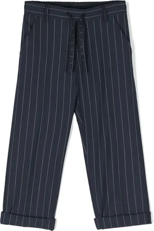 Paolo Pecora Pantalones chinos con estampado de rayas diplomáticas