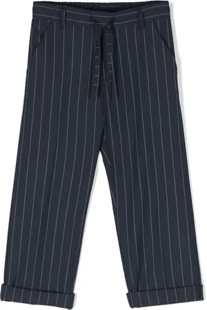 Paolo Pecora Pantalones chinos con estampado de rayas diplomáticas