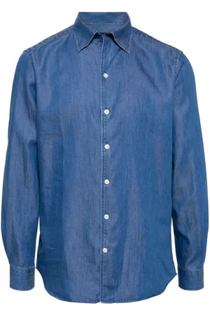 MAN ON THE BOON. Camisa de mezclilla con botones