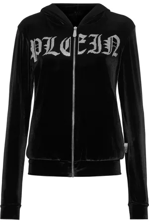 Philipp Plein Hoodie con detalles del logo y cierre