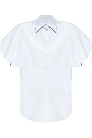 Stella McCartney Camisa con mangas onduladas