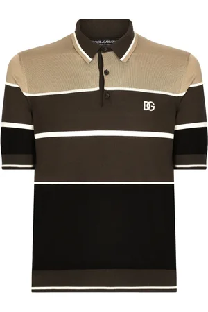 Dolce & Gabbana Playera tipo polo con motivo de rayas
