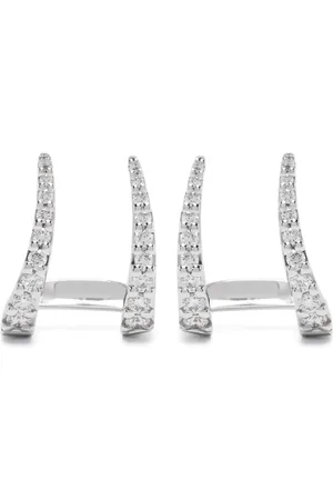 GOLD Aretes Jardín de Aire en oro blanco de 18kt con diamantes