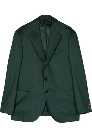 MAN ON THE BOON. Blazer con botones y motivo de espiga