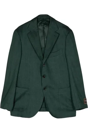 MAN ON THE BOON. Blazer con botones y motivo de espiga