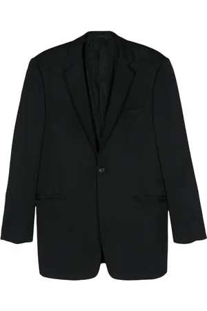 Giorgio Armani Blazer con motivo de rayas y botones 2000