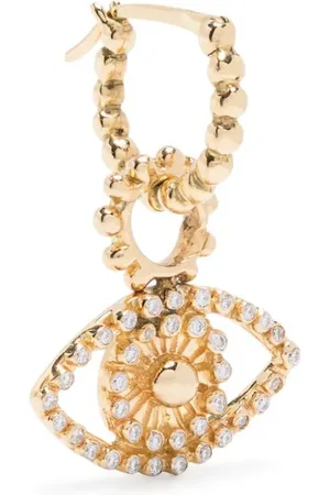 Gaya Arete Evil-Eye en oro amarillo de 18kt