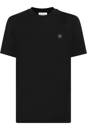 Philipp Plein Playera con detalles de cristal