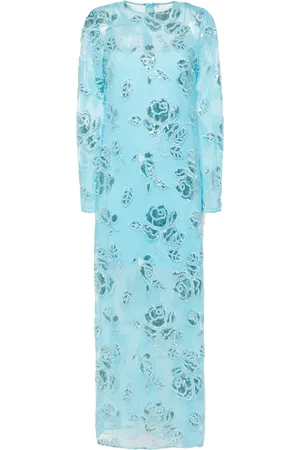ROTATE Vestido con bordado floral
