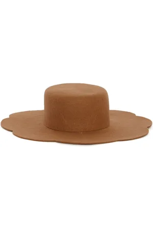 Destree Sombrero fedora con diseño de copa plana