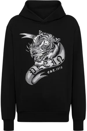 Philipp Plein Hoodie Crystal Tattoo
