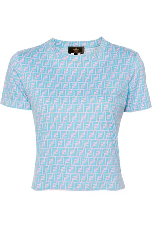 Fendi Playera con estampado FF 1990-2000