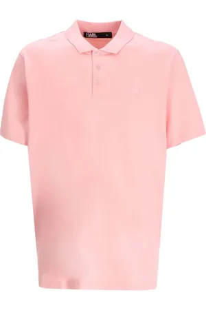 Karl Lagerfeld Playera tipo polo con bordado Ikonik