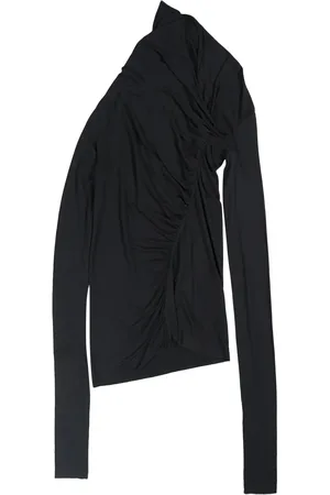 Rick Owens Lido Elise asymmetric v-neck top