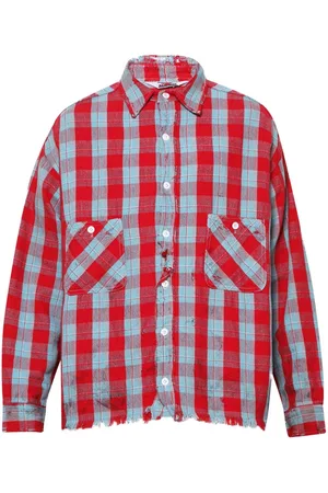 SAINT MXXXXXX Camisa con cuadros estampados