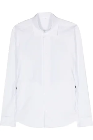 Aspesi Camisa de popelina con bolsillos y cierre