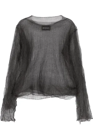 MLGA Playera de tejido flojo con paneles