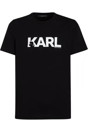 Karl Lagerfeld Playera con logo estampado