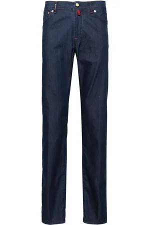 Kiton Jeans tapered con tiro medio