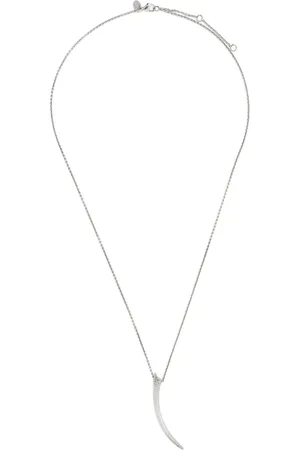 SHAUN LEANE Sterling silver Sabre diamond necklace