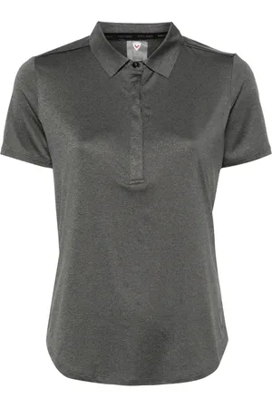Rossignol Playera tipo polo deportiva con logo engomado