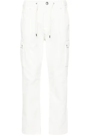 HERNO Pantalones tapered con cordones en la pretina