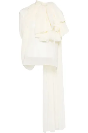 ISABEL SANCHIS Blusa de georgette drapeada