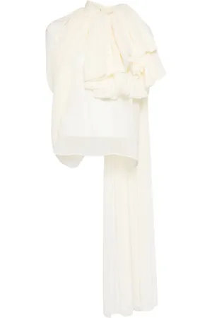 ISABEL SANCHIS Blusa de georgette drapeada