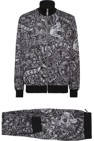 Philipp Plein Traje deportivo con estampado Tattoo