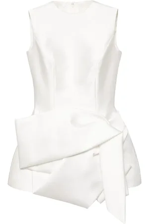 ISABEL SANCHIS Vestido de seda con cuello redondo