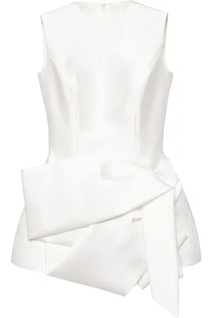 ISABEL SANCHIS Vestido de seda con cuello redondo