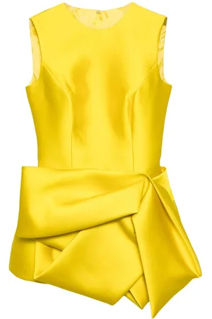 ISABEL SANCHIS Vestido de seda con cuello redondo