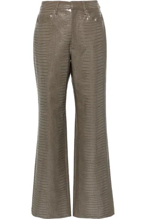 ROTATE Pantalones rectos con tiro medio