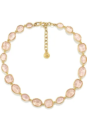 Goossens Collar con cabujones bañado en oro