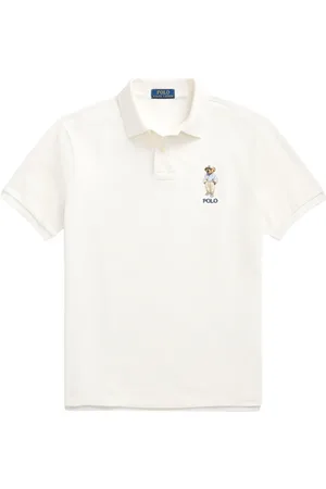 Ralph Lauren Playera tipo polo con motivo Polo Bear