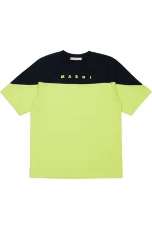 Marni Playera con diseño de dos tonos y logo estampado