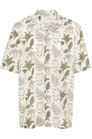 Sunspel Camisa con estampado de hoja de x Katie Scott