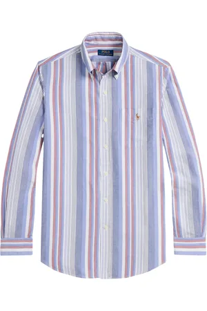 Ralph Lauren Camisa con rayas estampadas y logo bordado