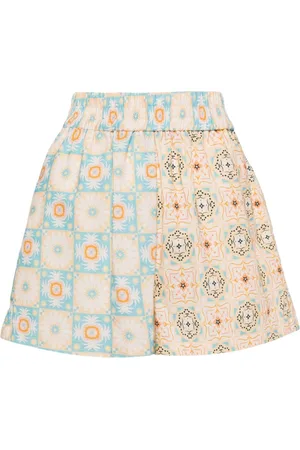 Never Fully Dressed Shorts con tiro alto y estampado geométrico