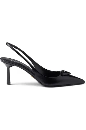 Prada Zapatillas con logo triangular y tacón de 75mm