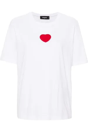 Dsquared2 Playera con parche de corazón