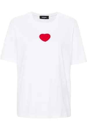 Dsquared2 Playera con parche de corazón